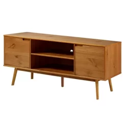Solid Wood Mid-Century Modern TV Stand For TVs Up To 80" - Saracina Home -Online Furniture Store GUEST b4ef855d 4d09 4e84 b45e 237d42433b01
