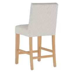 Kendra Slipcover Counter Height Barstool Oxford Stripe Taupe - Skyline Furniture -Online Furniture Store GUEST b5740103 294c 4f39 ae8f 8cf74be8096d