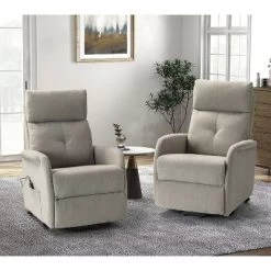 Set Of 2 Gina Mid-century Power Remote Recliner With Metal Base | ARTFUL LIVING DESIGN -Online Furniture Store GUEST b5b32bd8 0b9c 49ee a0ea 765908044120