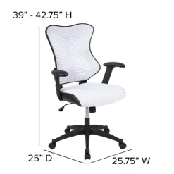 Flash Furniture High Back Designer Mesh Executive Swivel Ergonomic Office Chair With Adjustable Arms 19 Flash Furniture High Back Designer Mesh Executive Swivel Ergonomic Office Chair With Adjustable Arms -Online Furniture Store GUEST b5dcd503 117c 4452 be29 5975f8e2f5c2