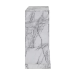 Dridun Faux Marble Fireplace White/Gray - Aiden Lane -Online Furniture Store GUEST b77eea1f 3299 4365 bbb8 d598daa84c49