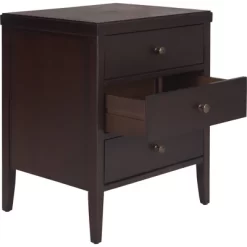 Finley Solid Wood 3 Drawer Nightstand - ClickDecor -Online Furniture Store GUEST b791e920 590a 41f9 a13f f52f24fda3ea