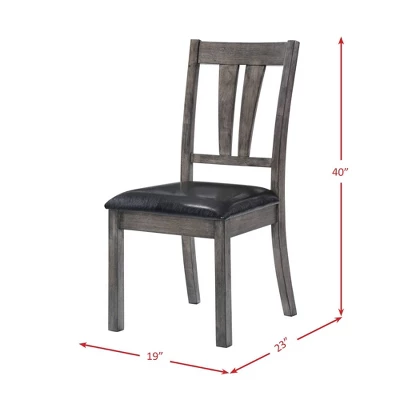 6pc Grayson Extendable Dining Table With Padded Seats Gray Oak - Picket House Furnishings 13 6pc Grayson Extendable Dining Table With Padded Seats Gray Oak - Picket House Furnishings - Image 13