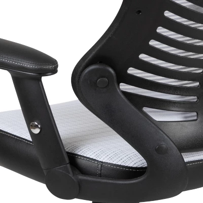 Flash Furniture High Back Designer Mesh Executive Swivel Ergonomic Office Chair With Adjustable Arms 7 Flash Furniture High Back Designer Mesh Executive Swivel Ergonomic Office Chair With Adjustable Arms - Image 7