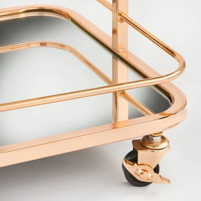 Alcott 3 Tier Bar Cart Bright Gold - Angelo:HOME 5 Alcott 3 Tier Bar Cart Bright Gold - Angelo:HOME - Image 5