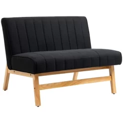 HOMCOM 42" Small Loveseat Sofa Couch For Bedroom, Living Room Furniture, Space-Saving 2 Seater Couch, Modern Couch Loveseat Upholstered 12 HOMCOM 42" Small Loveseat Sofa Couch For Bedroom, Living Room Furniture, Space-Saving 2 Seater Couch, Modern Couch Loveseat Upholstered -Online Furniture Store GUEST b9daec8f 2efa 460e a1f3 cf3448074c86