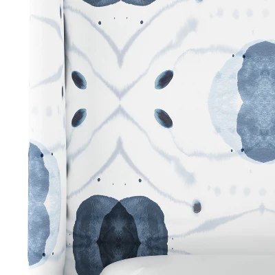 Lauran Wingback Bed In Patterns - Skyline Furniture 3 Lauran Wingback Bed In Patterns - Skyline Furniture - Image 3