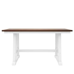 Farmhouse 6-Piece Wood Dining Table Set With Long Bench And 4 Dining Chairs-ModernLuxe -Online Furniture Store GUEST bb15f541 00cb 42b4 a0c6 cbfa0a4015fb