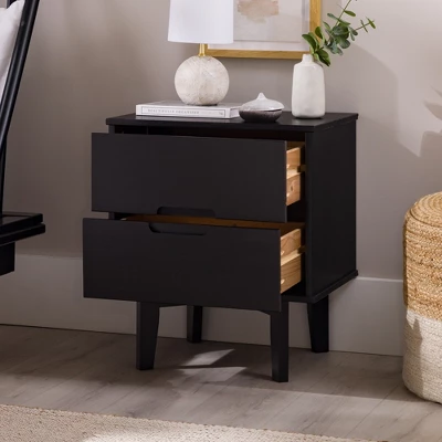 Mid-Century Modern Wood Nightstand - Saracina Home 5 Mid-Century Modern Wood Nightstand - Saracina Home - Image 5