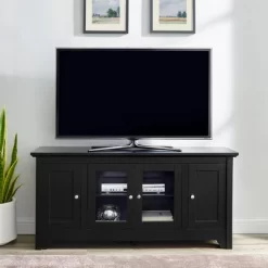 Closed Storage Wood TV Stand Console For TVs Up To 55" - Saracina Home 10 Closed Storage Wood TV Stand Console For TVs Up To 55" - Saracina Home -Online Furniture Store GUEST bd94882b 87e0 41e0 a1b5 47af5f39b0f6