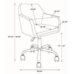 Rylen Office Chair - Linon -Online Furniture Store GUEST bdc2f73c 572b 437b a12c 316199f74c13