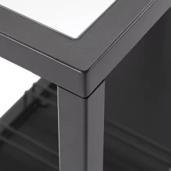 Estelle Step Tier Metal And Glass Bar Cart - Inspire Q -Online Furniture Store GUEST be19fd96 4e2c 4e5f 8eab 07436a465f87