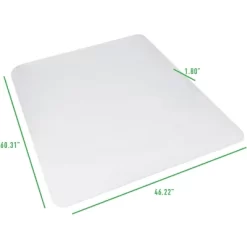 Mind Reader Carpet Protection Mat, Office Pad For Rolling Chairs, Rectangular, Spike Design For Low Pile Surfaces Only, 60 X 46 Inches -Online Furniture Store GUEST be221f63 8de6 4d1d 8072 55bf578dd016