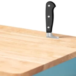 Liona Sky Wood Kitchen Storage Cart Blue/Natural - Baxton Studio -Online Furniture Store GUEST becc1a94 4ab8 4449 ac06 1db2e8b5f32e