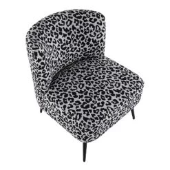 Fran Contemporary Leopard Fabric Slipper Chair - LumiSource -Online Furniture Store GUEST befb603c 74f2 47b0 8401 b197072dacbf