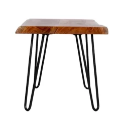 Alaterre Furniture 20" Hairpin Natural Brown Live Edge End Table Metal And Wood 11 Alaterre Furniture 20" Hairpin Natural Brown Live Edge End Table Metal And Wood -Online Furniture Store GUEST c13f828e 72e9 4034 a228 a365ec3be839