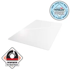 Vinyl Rectangular Chair Mat For Hard Floor Clear - Floortex -Online Furniture Store GUEST c2bb637e 1c0b 4180 94bd c5bb4e9d78a1