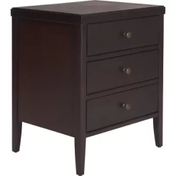 Online Furniture Store 51 Finley Solid Wood 3 Drawer Nightstand - ClickDecor