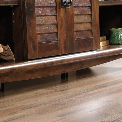 Harbor View With Louvered Doors TV Stand For TVs Up To 60" Curado Cherry Red - Sauder 3 Harbor View With Louvered Doors TV Stand For TVs Up To 60" Curado Cherry Red - Sauder - Image 3