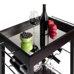 Johnnie Bar Cart Dark Espresso - Winsome -Online Furniture Store GUEST c3a3d7fd 5e60 44da b8ae 0f49e76b63e0