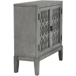 55 Downing Street Elias 36" Wide Gray Wood 2-Shelf Cabinet -Online Furniture Store GUEST c3a72f01 065e 4d81 ae87 1fa125750501
