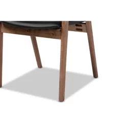 2pc Harland Faux Leather Upholstered And Wood Dining Chair Set - Baxton Studio 14 2pc Harland Faux Leather Upholstered And Wood Dining Chair Set - Baxton Studio -Online Furniture Store GUEST c3d0ce5b 15a3 4f26 8b25 ffcdda962b35