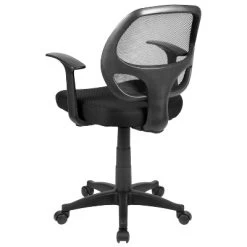 Emma And Oliver Mid-Back Black Mesh Swivel Task Office Chair With T-Arms -Online Furniture Store GUEST c45d8c0b 1136 4be2 ba3f 283cd5b881ff