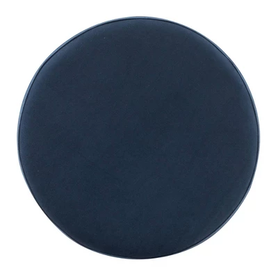 18" Round Ottoman With Metal Base - WOVENBYRD 6 18" Round Ottoman With Metal Base - WOVENBYRD - Image 6