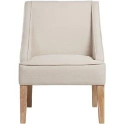 Elm Lane Dixon Ivory Fabric Swoop Arm Chair -Online Furniture Store GUEST c5aae537 cd94 4e83 835f 9b6bbd12abbf