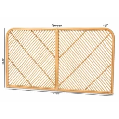 Queen Sakina Rattan Wall Mount Headboard Natural/Brown - Bali & Pari -Online Furniture Store GUEST c5bc29df ca17 4afb 96bb 8ffe5f5b6539
