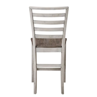 7pc Abacus Counter High Dining Set Alabaster/Honey - Steve Silver Co. 2 7pc Abacus Counter High Dining Set Alabaster/Honey - Steve Silver Co. - Image 2