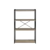 47" Corday Bookcase Gray And Black - Steve Silver Co.