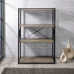 47" Corday Bookcase Gray And Black - Steve Silver Co. -Online Furniture Store GUEST c9da79e2 77e3 4951 9112 0390b84d4d11