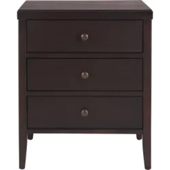 Finley Solid Wood 3 Drawer Nightstand - ClickDecor -Online Furniture Store GUEST ca1f145e 3824 4d22 8892 d2d2572b5997