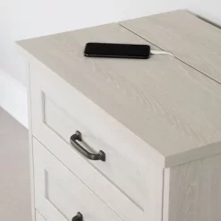 Prairie Nightstand Winter Oak - South Shore -Online Furniture Store GUEST cad12c66 60fd 43df 8fa5 97dbf6332d86