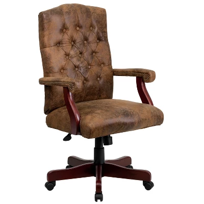 Emma And Oliver Martha Washington Executive Swivel Office Chair With Arms 13 Emma And Oliver Martha Washington Executive Swivel Office Chair With Arms - Image 13