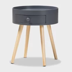 Jessen 1 - Drawer Wood Nightstand - Baxton Studio -Online Furniture Store GUEST cb770e9c bae2 428c a566 4ba3807a0233