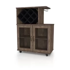Morse Farmhouse Mobile Wine Cabinet Reclaimed Oak - HOMES: Inside + Out -Online Furniture Store GUEST cbd7d6b2 09e1 4107 b4d6 1e94b4a3e460