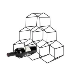 Viski Geo Gold Bottle Wine Rack, Honeycomb Design -Online Furniture Store GUEST cc4652ce 34f8 4d5e 9cb7 18291873ef52