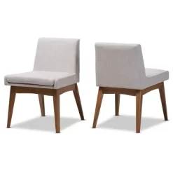 Set Of 2 Nexus Mid Century Modern Walnut Wood Fabric Upholstered Dining Side Chair - Baxton Studio -Online Furniture Store GUEST cc6068ab 06ca 41fc a7b8 410499eef6e9