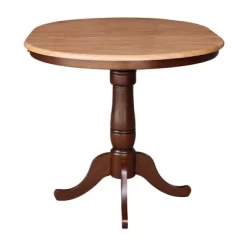 36" Round Counter Height Dining Table With 12" Leaf - International Concepts 10 36" Round Counter Height Dining Table With 12" Leaf - International Concepts -Online Furniture Store GUEST cced6d25 6c06 4292 a405 d4f19586a8af
