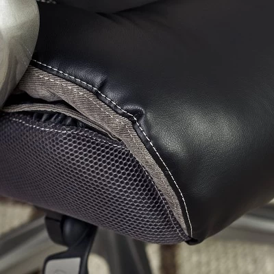 Big & Tall Smart Layers Premium Ultra Executive Chair Bliss Black Bonded Leather - Serta 13 Big & Tall Smart Layers Premium Ultra Executive Chair Bliss Black Bonded Leather - Serta - Image 13