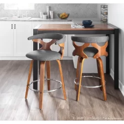 Set Of 2 Gardenia Upholstered Counter Height Barstools - Lumisource 24 Set Of 2 Gardenia Upholstered Counter Height Barstools - Lumisource -Online Furniture Store GUEST cd827602 1e4b 4537 8d17 ac4916e6cfd0