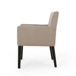 Mcclure Contemporary Upholstered Armchair Taupe/Espresso - Christopher Knight Home -Online Furniture Store GUEST cddb8acc 0320 4731 b25d 959106687964