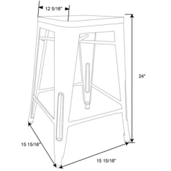 Set Of 2 Hampden Industrial 24" Counter Height Barstool Natural Metal - Threshold™ 7 Set Of 2 Hampden Industrial 24" Counter Height Barstool Natural Metal - Threshold™ -Online Furniture Store GUEST ce048798 02a7 4c5f 85a3 f37215469cab