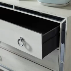 Glam Painted Wood And Mirror Chest White - Olivia & May -Online Furniture Store GUEST ce6c2649 9185 4f6d aae9 6fe11e78f8e4