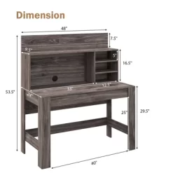 Costway Computer Desk Wooden Writing Desk Modern Home Office Workstation PC Laptop Table For Small Space 14 Costway Computer Desk Wooden Writing Desk Modern Home Office Workstation PC Laptop Table For Small Space -Online Furniture Store GUEST d02afbb1 b400 4ce7 97d7 1ca067d58981