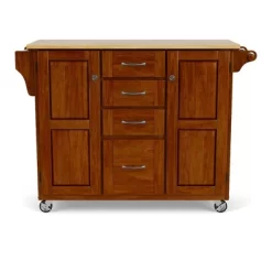Create - A - Cart Kitchen Cart With Natural Top Cherry - Homestyles 18 Create - A - Cart Kitchen Cart With Natural Top Cherry - Homestyles -Online Furniture Store GUEST d0fe94bc 9225 4e22 81e0 5ade987c0fb0