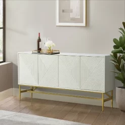 Uirich 65'' Wide Modern Sideboard Storage Cabinet With Adjustable Shelves| KARAT HOME
