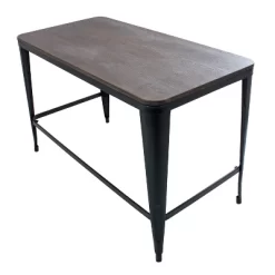 Pia Industrial Desk Black/Espresso - LumiSource -Online Furniture Store GUEST d180c3be 14d3 4f71 ac4c 581fafd90164